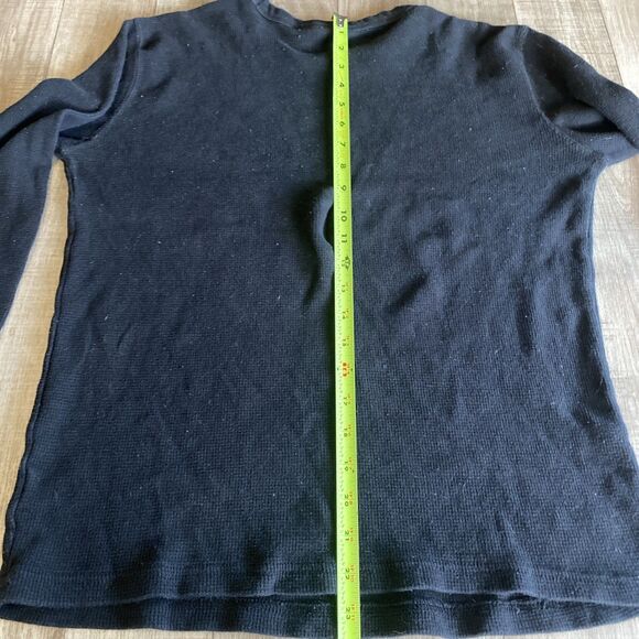 AC/DC Rockware Thermal Waffle Men Shirt Large Back In Black Grunge Music Band - Picture 6 of 7